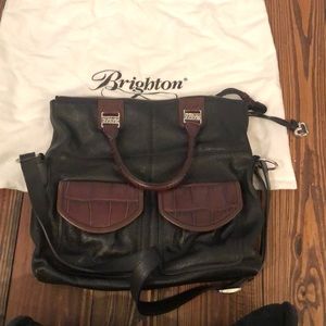 Brighton black purse, with brown details